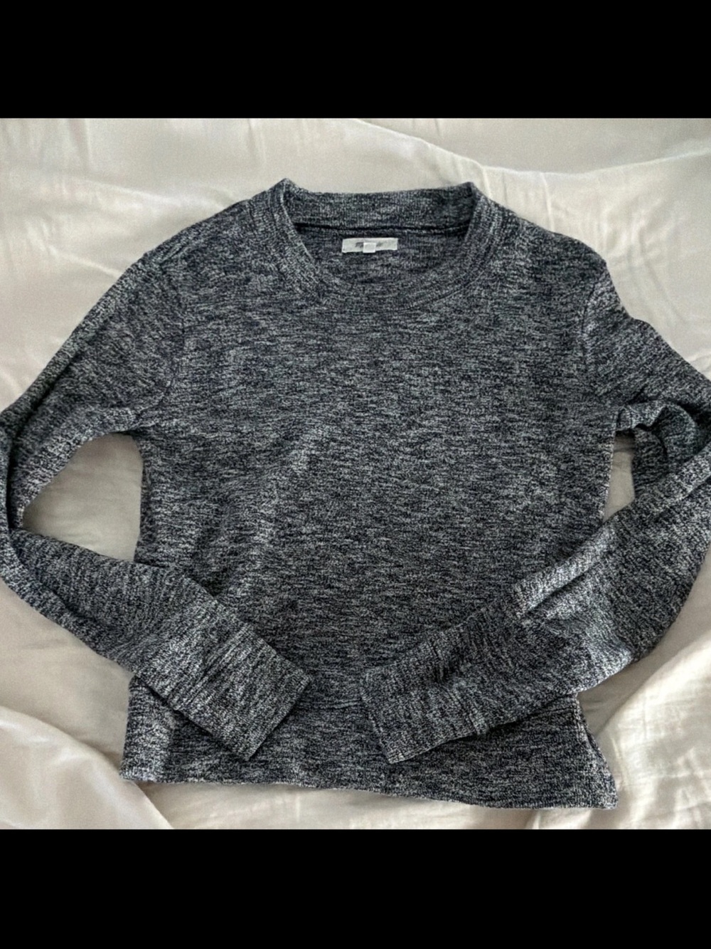 Madewell Women's Heather Gray Crewneck Sweater